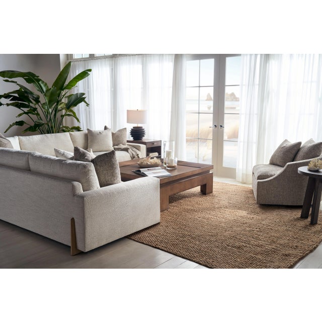 Transitional Century Furniture Stocked Rowan Two Piece Sectional For Sale - Image 3 of 3