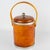 1970s Christofle Chrome and Red Tea Amber Lucite Barware Ice Bucket, circa 1970 For Sale - Image 5 of 15