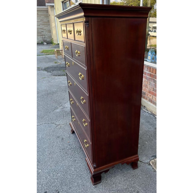 Late 20th Century Hickory Chair Co Tall Chest For Sale - Image 10 of 10