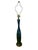 Metal Mid-Century Modern Royal Haeger Green Drip Glaze Lamps - Set of 2 - Working! For Sale - Image 7 of 12