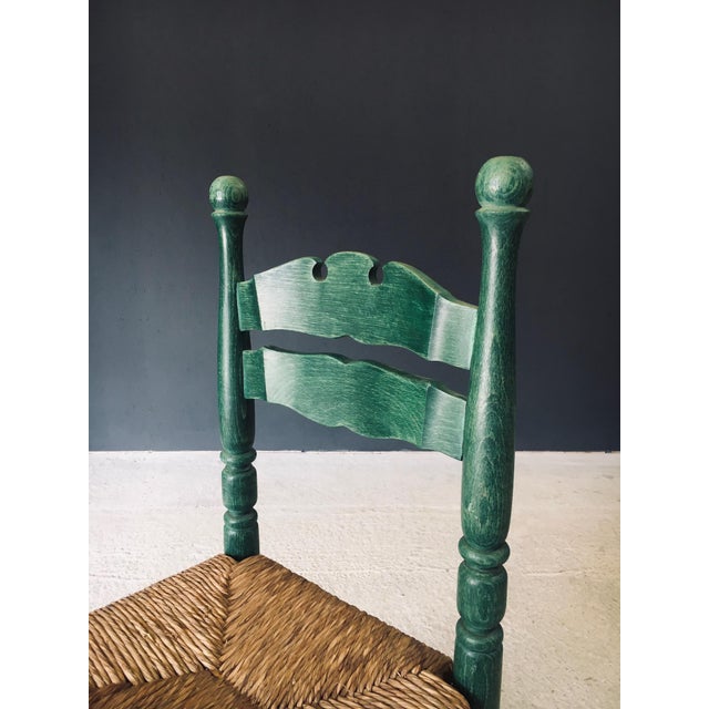 Rustic Austrian Alps Green Side Chairs, Austria, 1950s, Set of 2 For Sale - Image 17 of 18