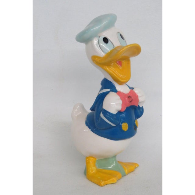 Donald Duck Ceramic Figurine 1960s Original Dan Brechner Licensed Disney 4834b For Sale - Image 10 of 14