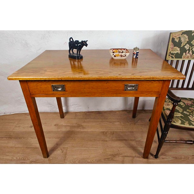 Vintage Military Desk in Oak, 1930s For Sale - Image 16 of 16