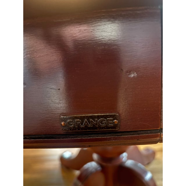 Brown Grange Made in France Expanding Cherrywood Oval Dining Table For Sale - Image 8 of 9