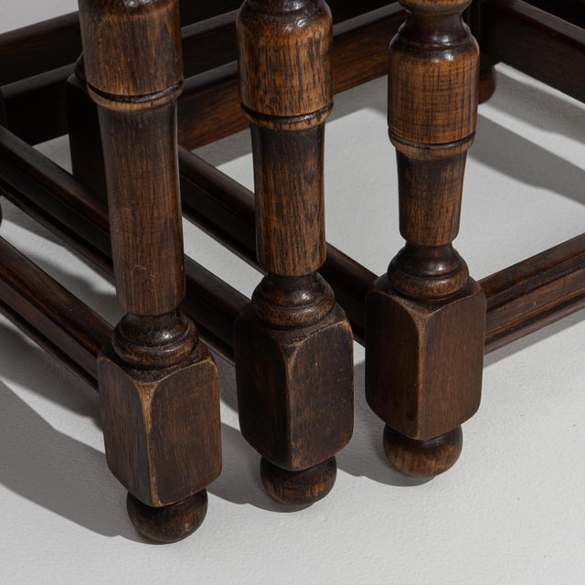 1970s 1970s Set Of Three Nesting Tables For Sale - Image 5 of 13