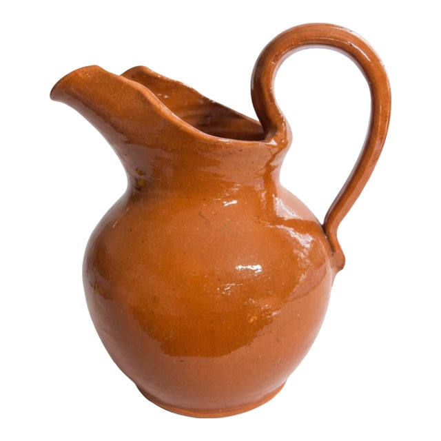Vintage 2008 Neolia Cole Signed & Inscribed North Carolina Pottery Pitcher For Sale