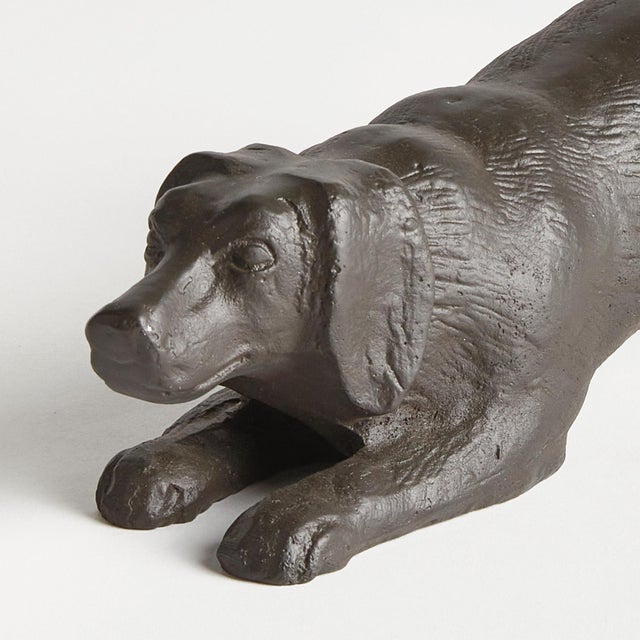 Tail up & ready to playfully pounce, this sculpture perfectly captures a loyal canine companion in their most endearing...