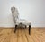 Pair of Kravet Oxford dining chairs featuring a tailored modern silhouette upholstered in a striking abstract patterned...