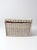 Mid 20th Century Vintage White Wicker Storage Basket For Sale - Image 5 of 18