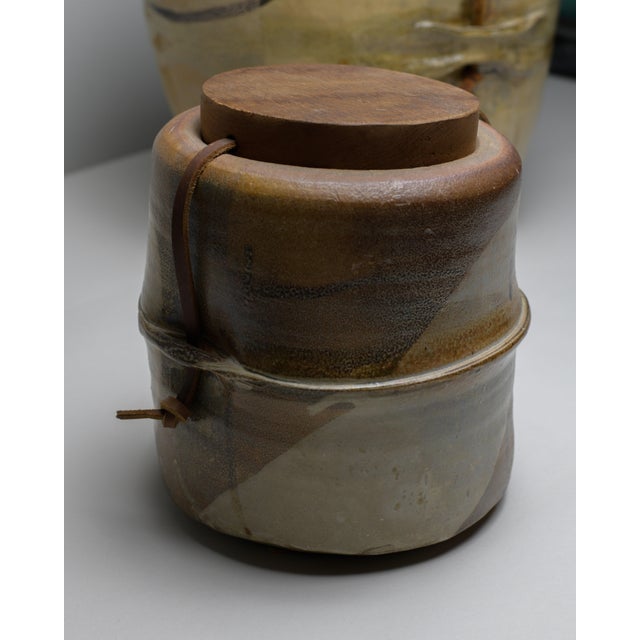 Lidded Vessel by Sandra Johnstone circa 1970s. Sandra Johnstone, who studied with Peter Voulkos at UC Berkeley in the...