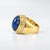Late 20th Century Estate 4ct Cabochon Sapphire & Diamond Ring, Size 7 For Sale In New York - Image 6 of 6