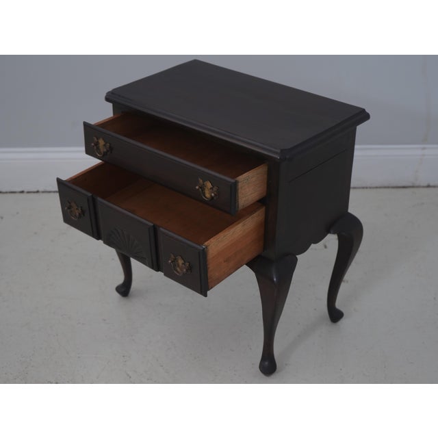 Chippendale Vintage Mahogany Miniature Diminutive Lowboy For Sale - Image 3 of 17