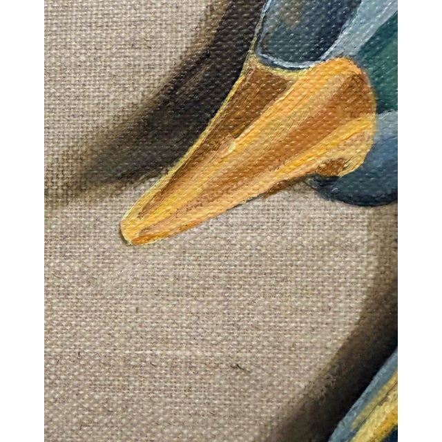 Sofía Cristina Jiménez, Inflatable Peacock Portrait: Lady Phasi 3, 2024, Acrylic on Unprimed Linen For Sale - Image 4 of 15