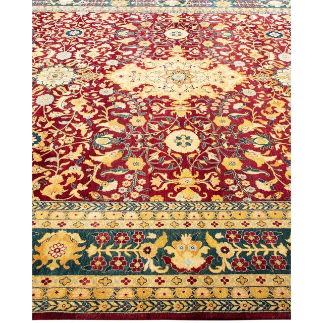 Solo Rugs Mogul, One-of-a-Kind Hand-Knotted Area Rug - Red, 8' 2" x 10' 3" For Sale - Image 4 of 8