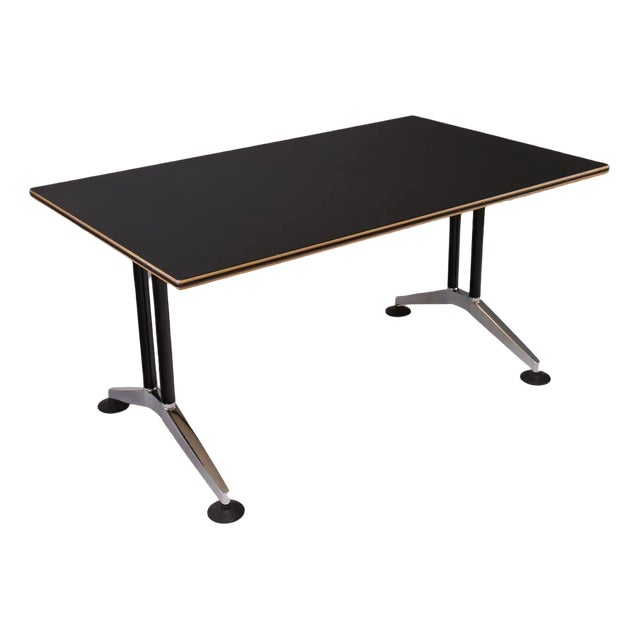 Vintage Desk in Wood and Linoleum from Wilkhahn For Sale