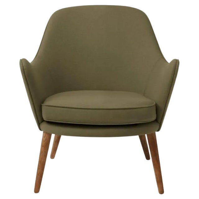 Dwell Lounge Chair in Olive by Warm Nordic For Sale