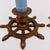 Vintage Brass Nautical Ship's Wheel Candlestick Holders - Set of Two For Sale - Image 4 of 11