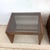 Mid 20th Century Pair of Vintage Brutalist End Tables With Glass Tops For Sale - Image 5 of 12
