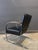 Animal Skin 1930s Art Deco Leather Springer Rocking Chair by Wolfgang Hoffmann(attr) For Sale - Image 7 of 11