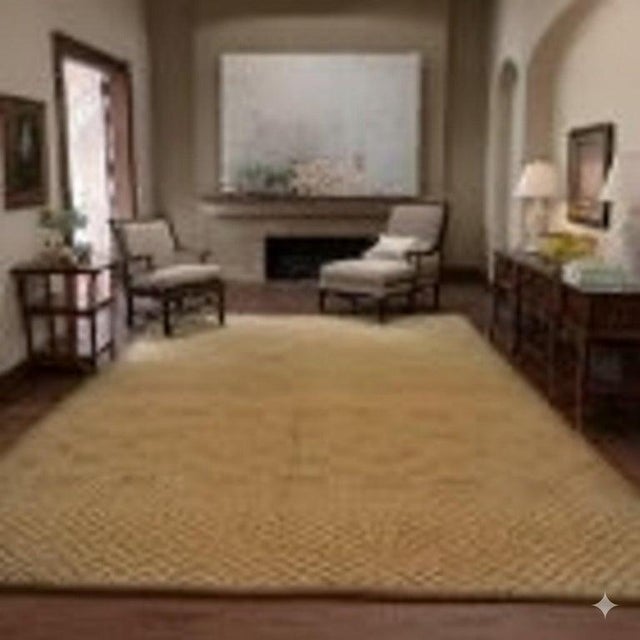 This brown earth tone wool rug features a classic traditional Sarouk style design. Constructed with a hand knotted pile...