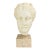 1970s Neoclassical Greek Goddess Bust Fragment Sculpture- Stone Base For Sale