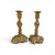 This elegant pair of 19th-century French bronze candle holders is inspired by the graceful curves and decorative...