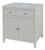 Nora 32 in. W Rectangular Wood & Marble Bathroom Vanity with Storage, Sage Green For Sale
