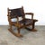 Mid-Century Modern 1960s Mid Century Modern Leather & Rosewood Rocking Chair by Angel Pazmino For Sale - Image 3 of 12