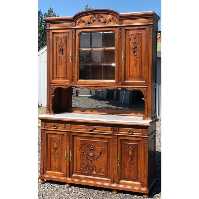 Vintage Carved French Hutch Chairish