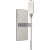 Overture Medium Sconce in Polished Nickel with Clear Glass Designer: Peter Bristol Height: 12.25" Extension: 3.75"...