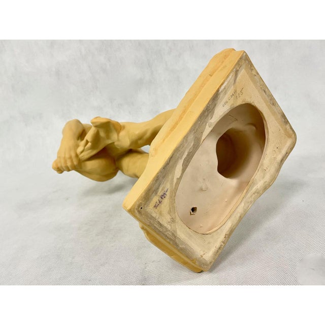 Large Socialist Realist Style Ceramic Sculpture of Sower, Czechoslovakia, Late 1940s For Sale - Image 11 of 14