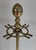 Set of 5, 1970s Neoclassical brass pineapple fireplace tools in the style of Maison Baguès For Sale - Image 9 of 12