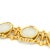 Antique White 1960s Ilias Lalaounis 18k Gold Frosted Crystal & Diamond Bracelet For Sale - Image 8 of 11