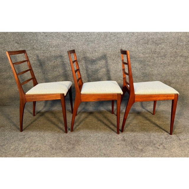 Mid-Century Modern 6 Vintage Mid Century Modern Mahogany Dining Chairs by McIntosh For Sale - Image 3 of 9