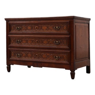 17th Century Italian Renaissance Oak Chest of Drawers For Sale