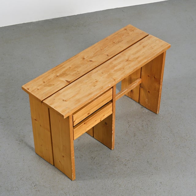 Pine Desk from Mobilier Gal La Plagne, 1960s For Sale - Image 3 of 11