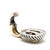 Modern David Yurman Peridot Pendant, Sterling Silver & 14k Yellow Gold, Width .5 In For Sale - Image 3 of 4