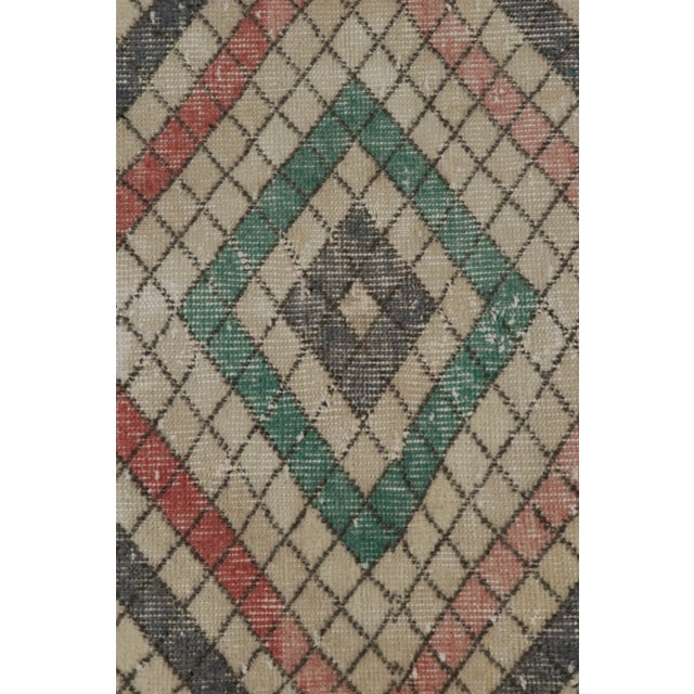Rug & Kilim Vintage Zeki Müren Runner in Beige Multicolor Geometric Pattern - By Rug & Kilim For Sale - Image 4 of 7