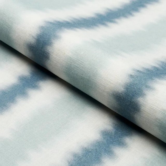 Not Yet Made - Made To Order Schumacher Hayes Fabric In Lagoon For Sale - Image 5 of 6