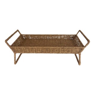 Coastal Seagrass Breakfast Tray For Sale