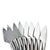 Silver Instrumenta Stainless Steel Flatware by Lino Sabattini for Zani & Zani - Service for 8 For Sale - Image 8 of 9