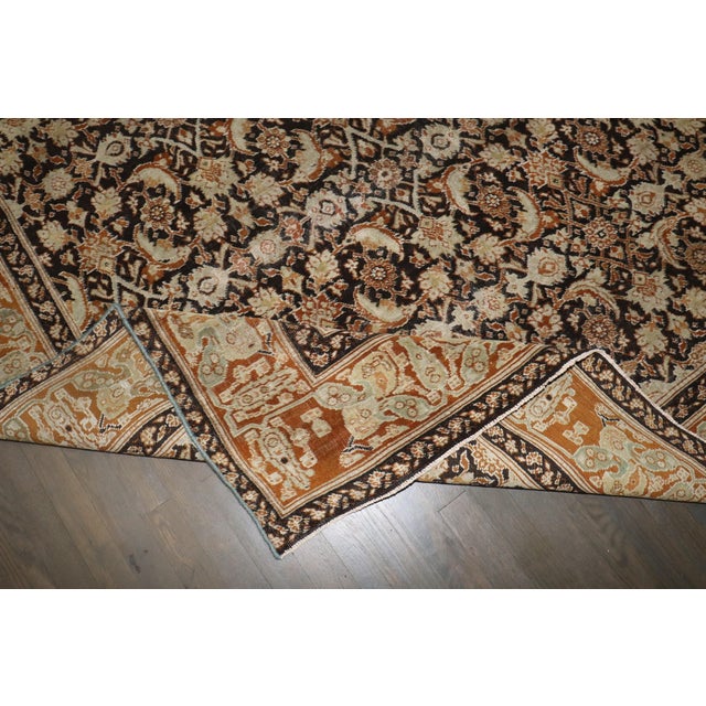 Textile Antique Indian Agra Rug - 6' x 8'9" For Sale - Image 7 of 8