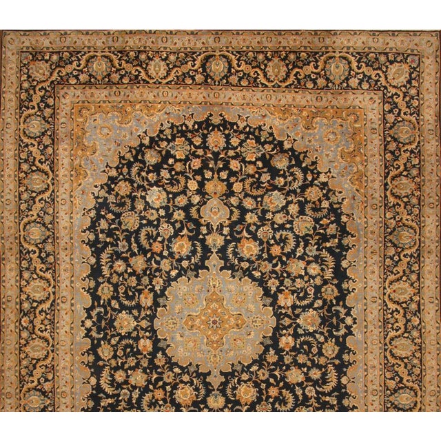Large Hand-Knotted Middle Eastern Rug For Sale - Image 3 of 11