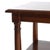 Vintage Classical Oak Long Table With Stylized Grec0-Roman Column-Form Legs & Shelf C1940 Measures - 33 1/2" x 64 1/2" x 23"