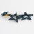 Glass Richard Kerr Petroleum Blue Jeweled Dangling Star Clip Earrings For Sale - Image 7 of 8