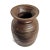 Rustic simple vintage wood village pot from North India. Originally used for storing water or cooking oil. Rich dark...