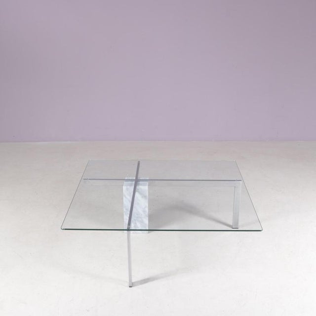 Designed by Dutch designer Han Kwint for Metaform, the KW1 coffee table is a striking example of 1980s Dutch design. Its...