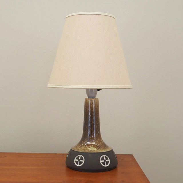 Vintage Danish Bedside Lamp from Frank Keramik, 1960s For Sale - Image 11 of 11