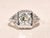The Rebecca: Ladies 18 Karat White Gold Filigree engagement ring set with 1.30 Carat European Cut Diamond For Sale - Image 9 of 13