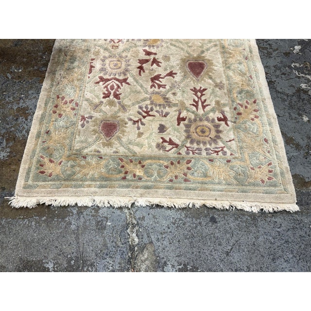 Design Plus Gallery presents a 4ft x 6ft 1in Oriental Wool Rug from Gump's. The rug is hand-knotted in wool and displays...